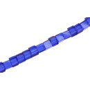 Genuine crystal  glass beads blue dice / 6mm / 58pcs.