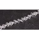 Genuine crystal faceted glass beads Transparent Cube /...