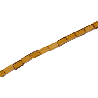 Genuine crystal Glasperlen honey rectangle / 8mm / 48pcs.