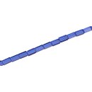 Genuine crystal glass beads blue rectangle / 8mm / 48pcs.