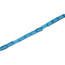 Genuine crystal glass beads pool blue rectangle / 8mm /...