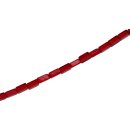 Genuine crystal glass beads red rectangle / 8mm / 48pcs.