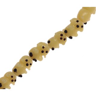 Glass Beads Shiny Yellow  / 16mm / 20pcs.