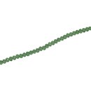 Genuine crystal faceted glass beads green  / 3mm / 130pcs.