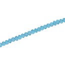 Genuine crystal faceted glass beads Turq.  / 3mm / 130pcs.