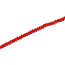 Genuine crystal faceted glass beads Red  / 3mm / 130pcs.