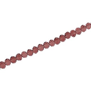 Genuine crystal faceted glass beads violet  / 3mm / 130pcs.