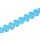 Genuine crystal faceted glass beads Ocean blue wheel / 13x18mm / 30pcs.