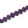 Genuine crystal faceted Glasperlen violet wheel / 12x15mm / 34pcs.
