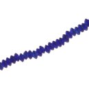 Glass Beads matt Dark blue Saucer / 5x11mm / 79pcs.