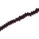 Glass Beads matt Dark red Saucer / 5x11mm / 79pcs.