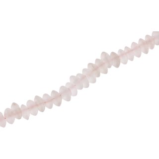 Glasperlen matt White Saucer / 5x11mm / 79pcs.