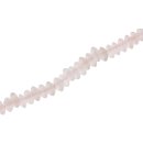 Glass Beads matt White Saucer / 5x11mm / 79pcs.