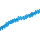 Glass Beads matt Blue Saucer / 5x11mm / 79pcs.