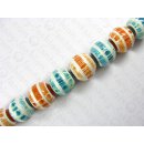 Shark bone ball beads with resin ca. 25mm