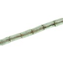 Glasperlen Shiny  Green Tube / 20x11mm / 18pcs.