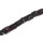 Glasperlen Matt with design black Tube / 15x13mm / 26pcs.