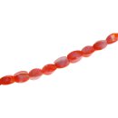Glass Beads Shiny  orange Twisted / 11mm / 38pcs.