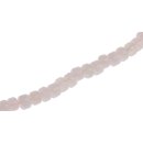 Glass Beads Shiny  white wheel / 6x10mm / 68pcs.