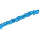 Glass Beads Shiny air blue wheel / 6x10mm / 68pcs.