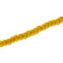 Glass Beads Shiny yellow wheel / 6x10mm / 68pcs.