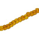 Glass Beads Shiny amber wheel / 6x10mm / 68pcs.