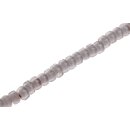 Glass Beads Shiny  white wheel / 6x10mm / 68pcs.