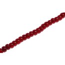 Glass Beads Shiny  red wheel / 6x10mm / 68pcs.