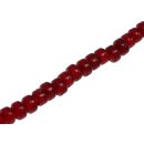 Glass Beads Shiny dark red wheel / 6x10mm / 68pcs.