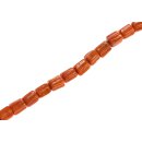 Glass Beads Shiny Orange Balimbing / 10mm / 39pcs.