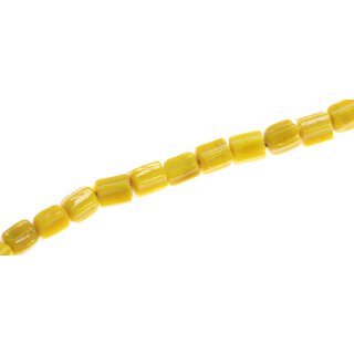 Glasperlen Shiny Yellow Balimbing / 10mm / 39pcs.