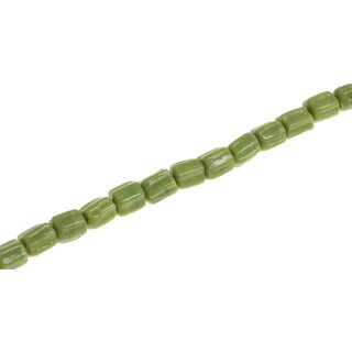 Glass Beads Shiny mint green Balimbing / 10mm / 39pcs.