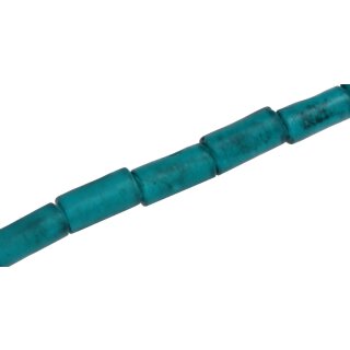 Glass Beads Matt Pacific Tube / 20mm / 19pcs.