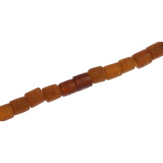 Glasperlen Matt Brown wheel / 10mm / 42pcs.