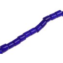 Glass Beads Shiny Blue Tube / 10mm / 38pcs.