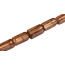 Glass Beads Shiny  Cashew Rectangle / 30mm / 14pcs.