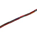 Glass Beads Shiny with design red silver tube / 20mm /...