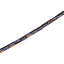 Glass Beads Shiny with design blue tube / 12mm / 29pcs.