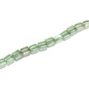 Glass Beads Shiny  Green Dice / 11mm / 35pcs.