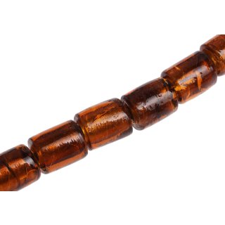 Glass Beads Shiny Honey tube / 20mm / 21pcs.