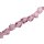 Glass Beads crystal Shiny pink irregular / 18x15mm / 21pcs.