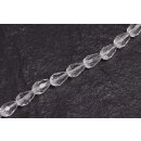 Genuine crystal faceted glass beads transparent teardrops...