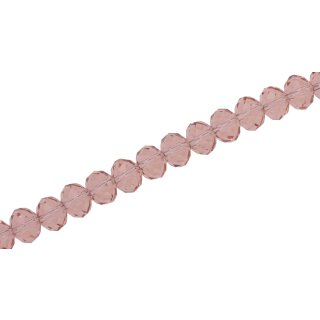 Genuine crystal faceted glass beads rose wheel / 7mm / 63pcs.