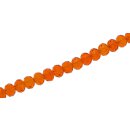 Genuine crystal faceted glass beads orange wheel / 7mm /...