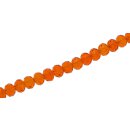 Genuine crystal faceted Glasperlen orange wheel / 7mm /...