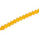 Genuine crystal faceted glass beads yellow wheel / 7mm /...
