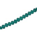 Genuine crystal faceted glass beads Marine green wheel /...