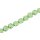 Genuine crystal faceted glass beads green round / 10mm / 34pcs.