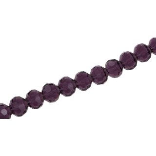 Genuine crystal faceted glass beads violet round / 10mm / 45pcs.