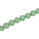 Genuine crystal faceted glass beads  green round / 10mm /...